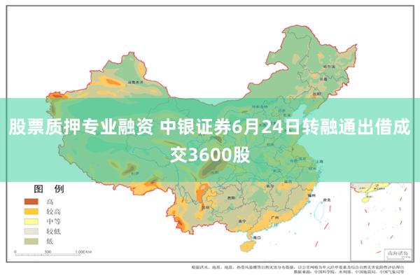 股票质押专业融资 中银证券6月24日转融通出借成交3600股