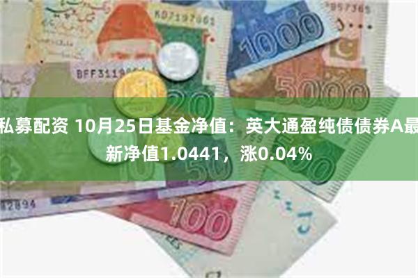 私募配资 10月25日基金净值：英大通盈纯债债券A最新净值1.0441，涨0.04%